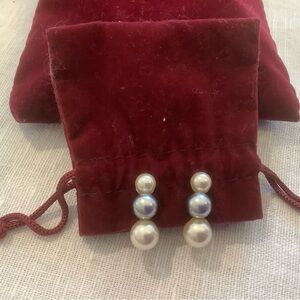 Clip On Pearl Drop Earrings
